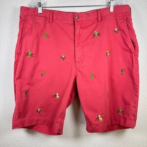 Polo Ralph Lauren‎ Stretch Classic-Fit Embroidered Shorts Crickets Squash 42